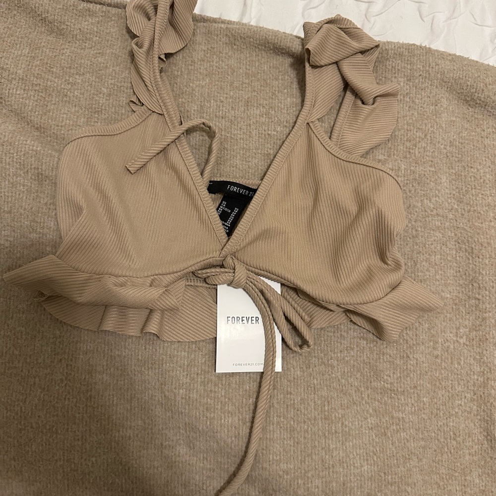 Nude forever 21 crop top